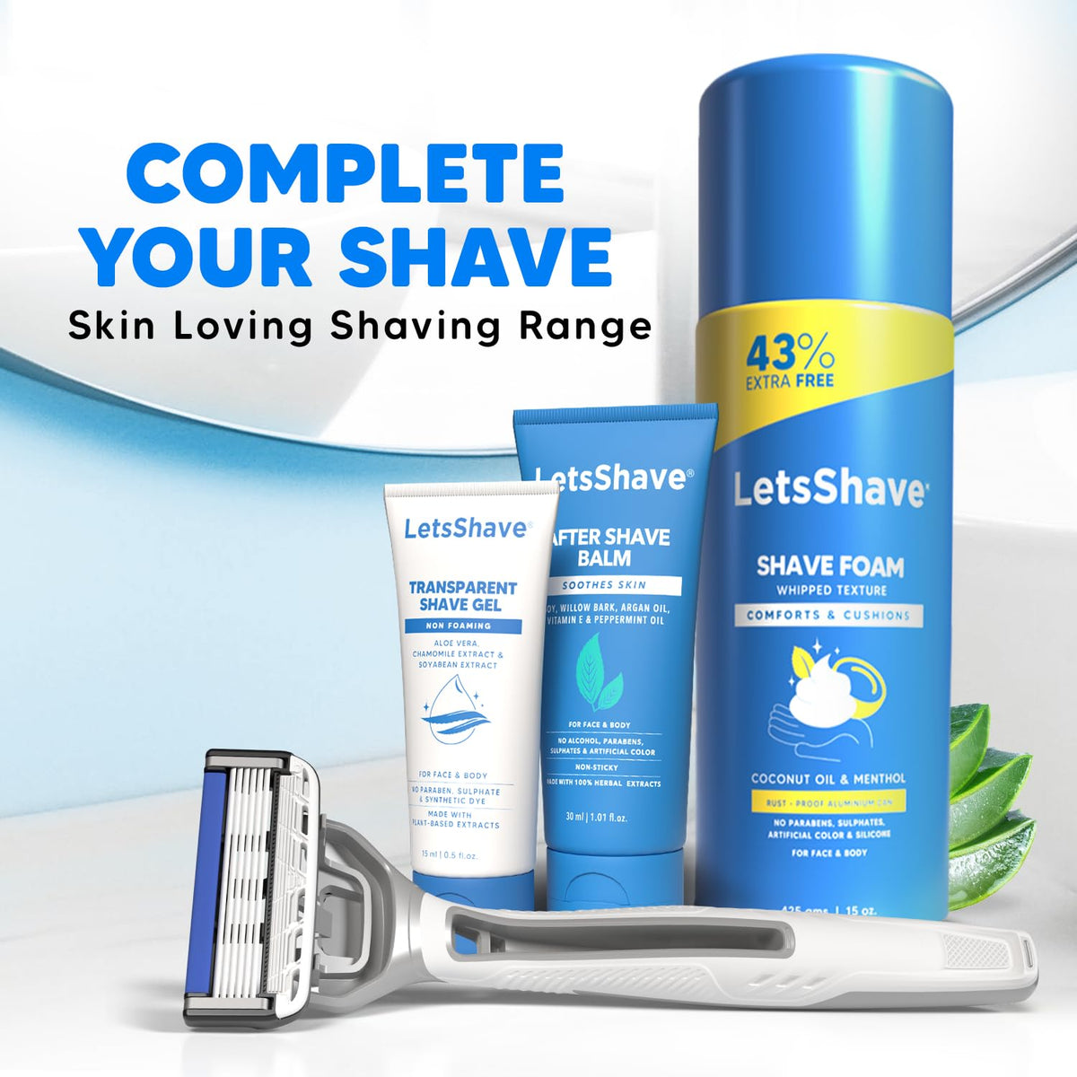 LetsShave Pro 6 Portable Razor for Men (Pack of 2) – World's 1st 6-Blade Travel Shaving Set | Precision Grooming for Daily Use 1 count (Pack of 2)