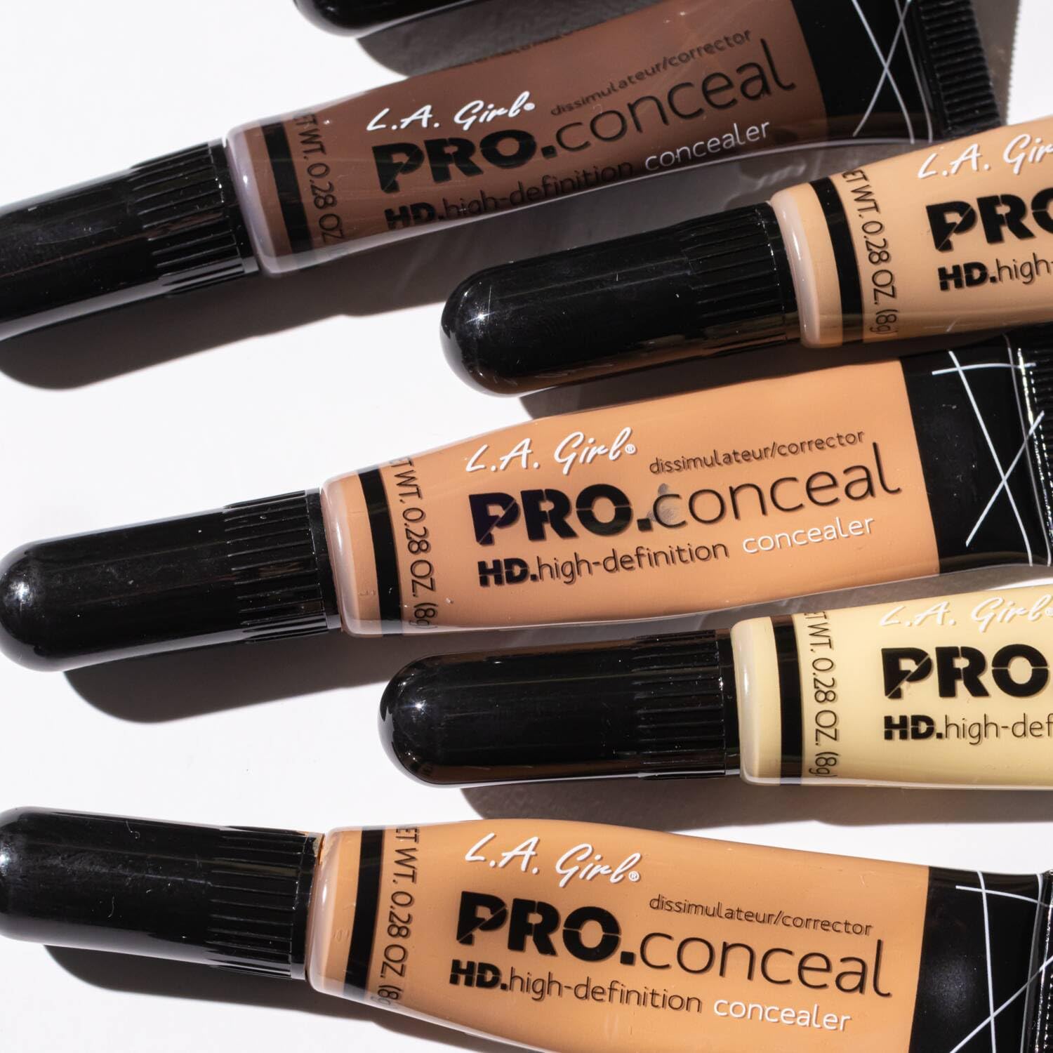 L.A Girl- HD Pro Conceal -Almond | Soft Brush Tip for Easy Application | Crease Resistant | Blendable and Buildable formula | Concealer Provides Natural Coverage | 8 G