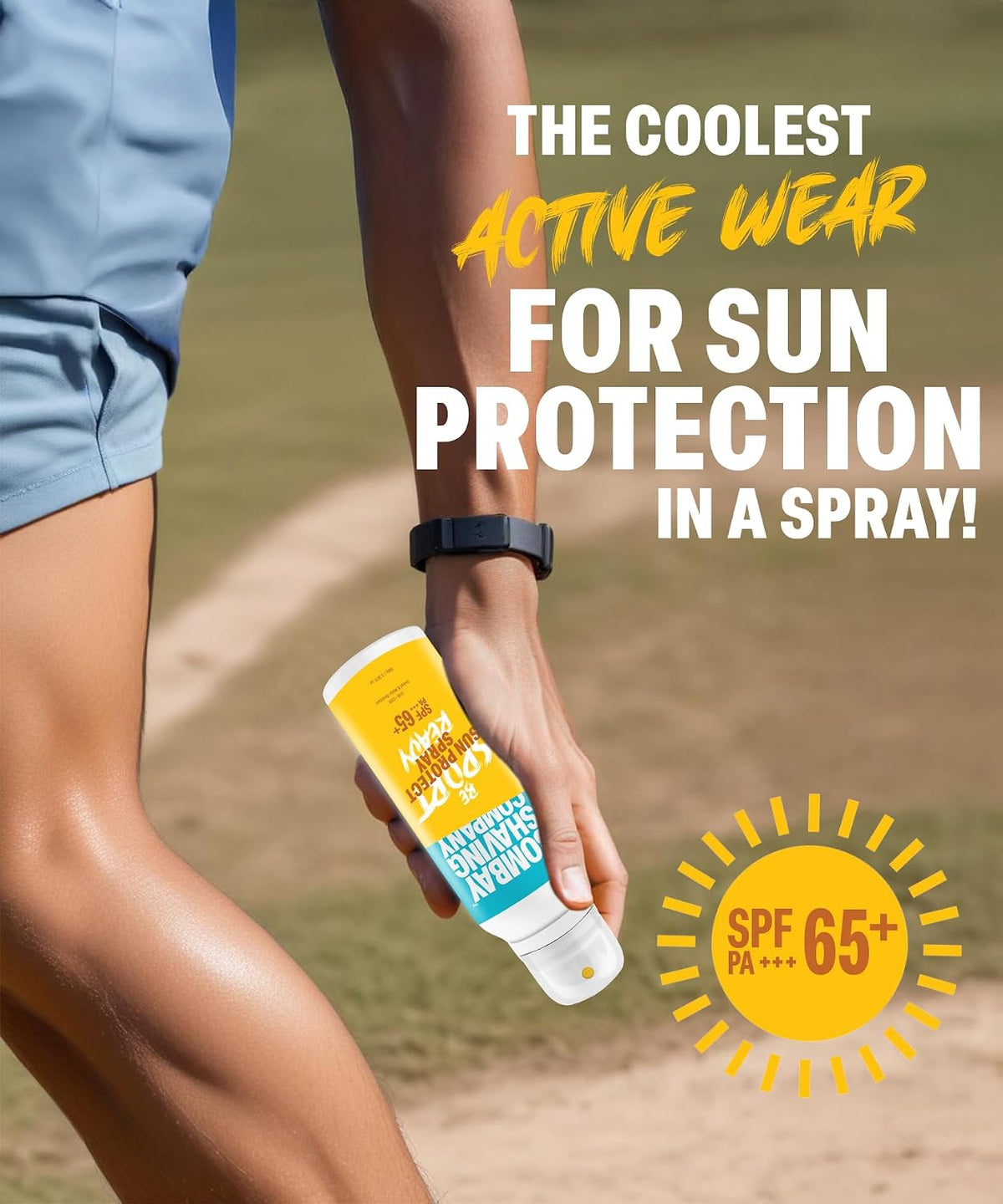 Bombay Shaving Company Sports Ready SPF 65+ PA +++| Sunscreen Spray and mist | Light and weightless | High-Performance Sun Protection | Quick-Absorbing, Non-Sti