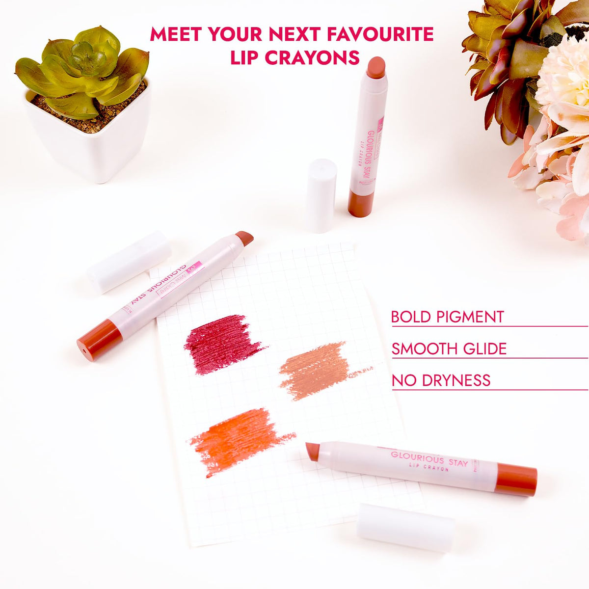 MISS CLAIRE GLOURIOUS STAY LIP CRAYON - 08 BREAK IT