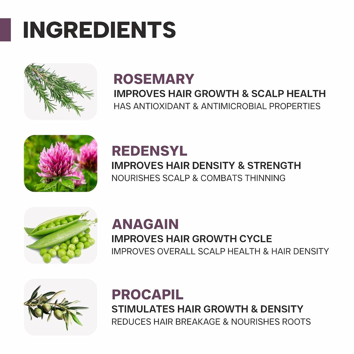 DERMATOUCH Rosemary hair Spray for Hair Growth | Advance 2% Actives Rosemary, Redensyl, Anagain and Procapil Spray Mist for Fall Control, Stimulates for Hair Gr