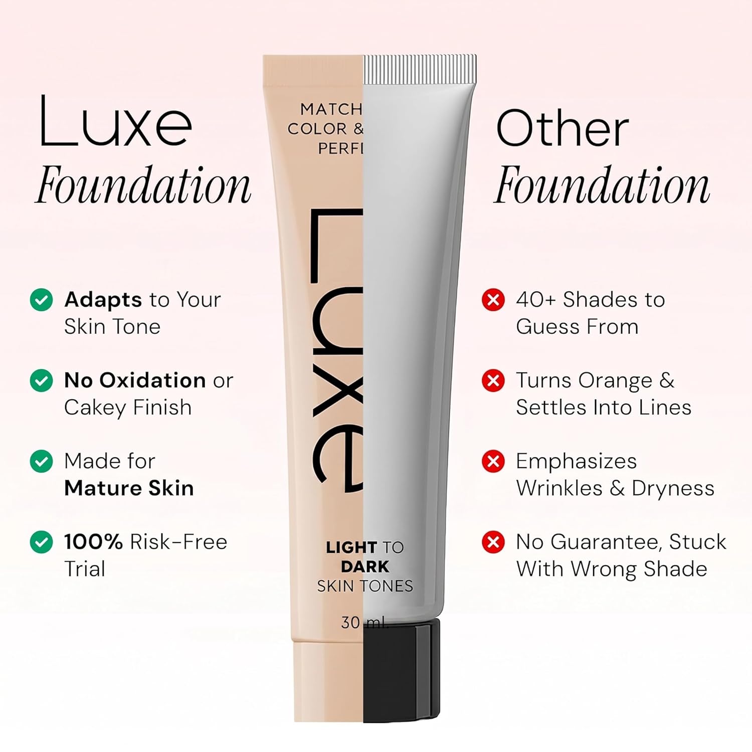Luxe Color Changing Foundation – Medium Brand: LUXE