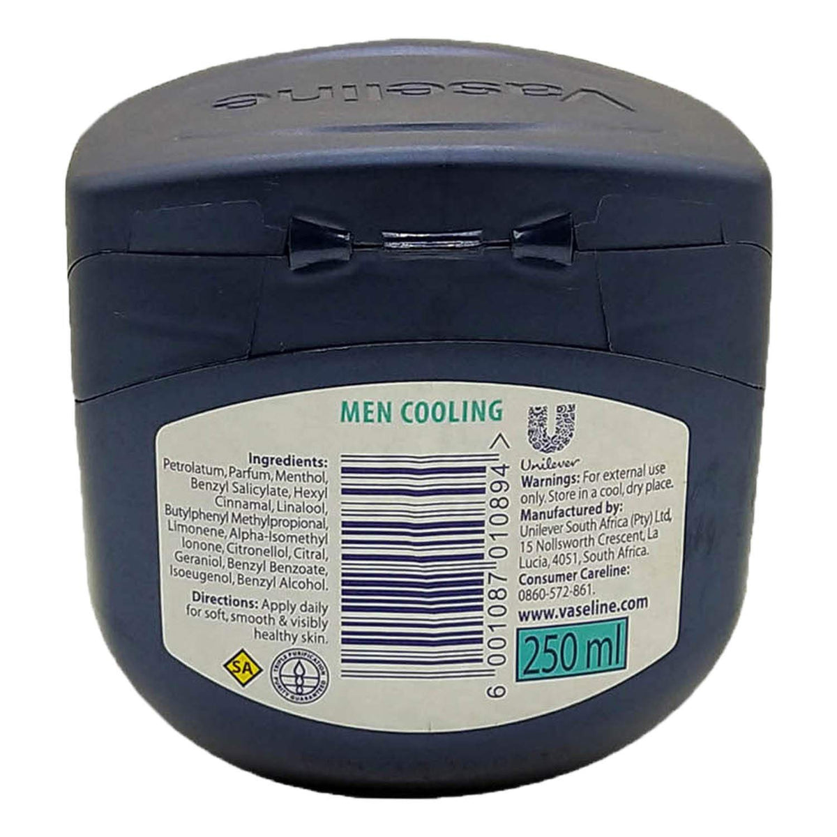 Vaseline 100% Pure Petroleum Jelly (Men Cooling, 250ml)