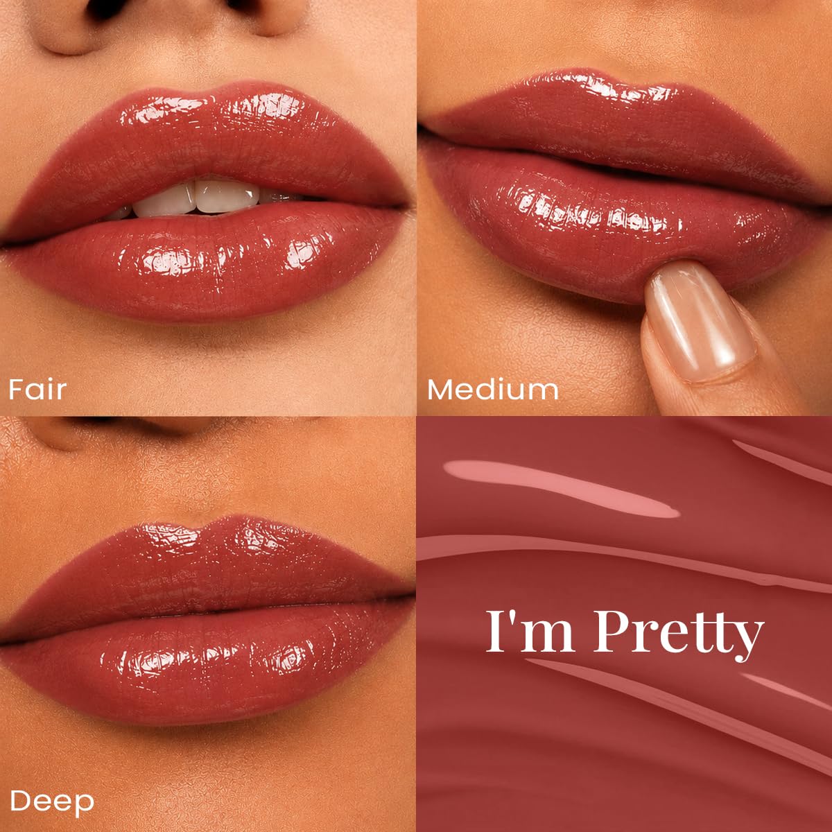 Staze Gloss Lock 2-in-1 Liquid Lipstick Matte Lipstick + High-Shine Transferproof Gloss 12H Long-lasting Intense Pigment Lightweight & Waterproof 02 I'm Pretty 7g