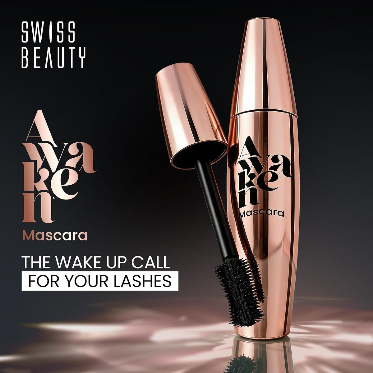 Swiss Beauty Awaken Waterproof Mascara with Argan Oil 12ml