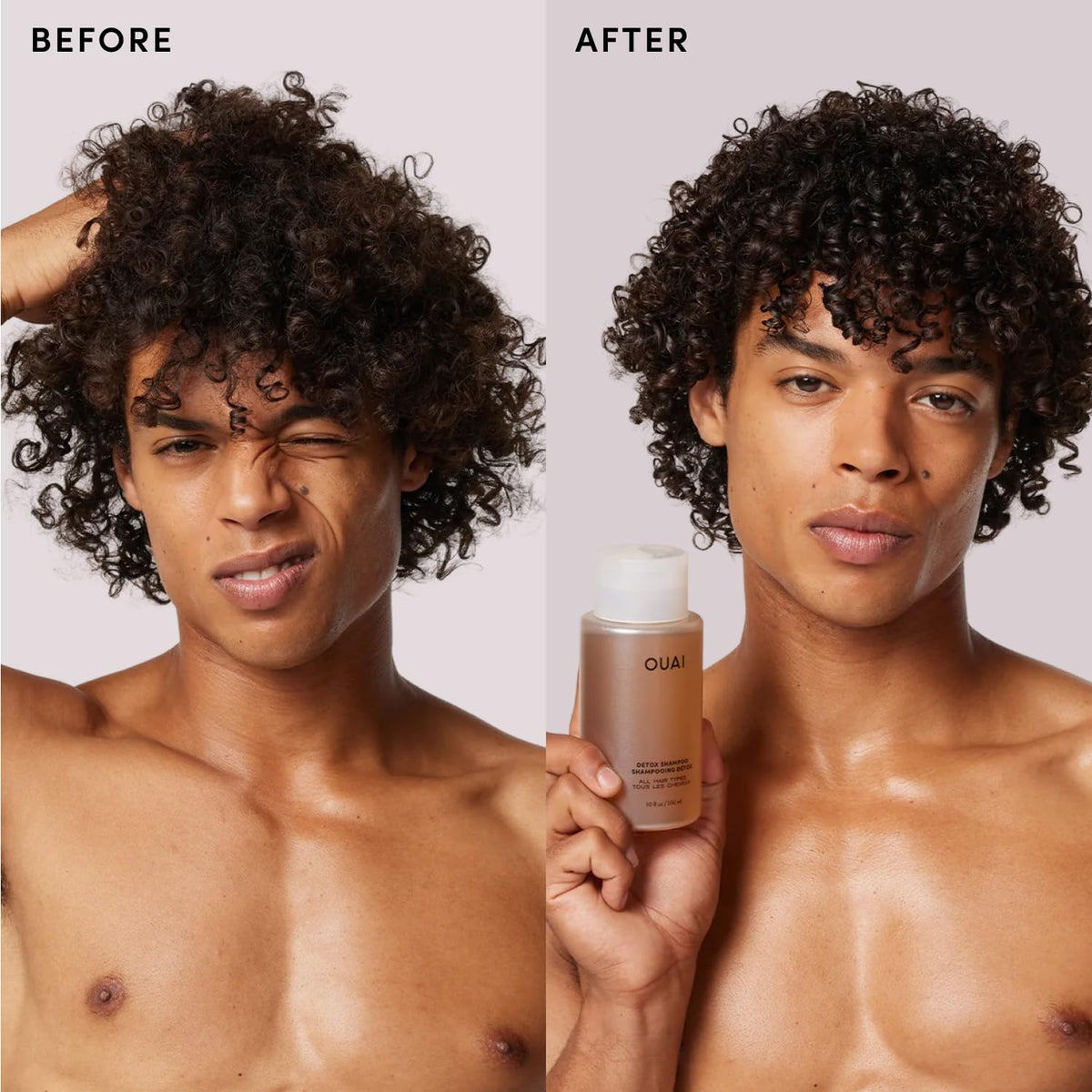 OUAI Detox Shampoo - Clarifying Shampoo for Build Up (10 Fl Oz) Full Size 10 Fl Oz (Pack of 1)