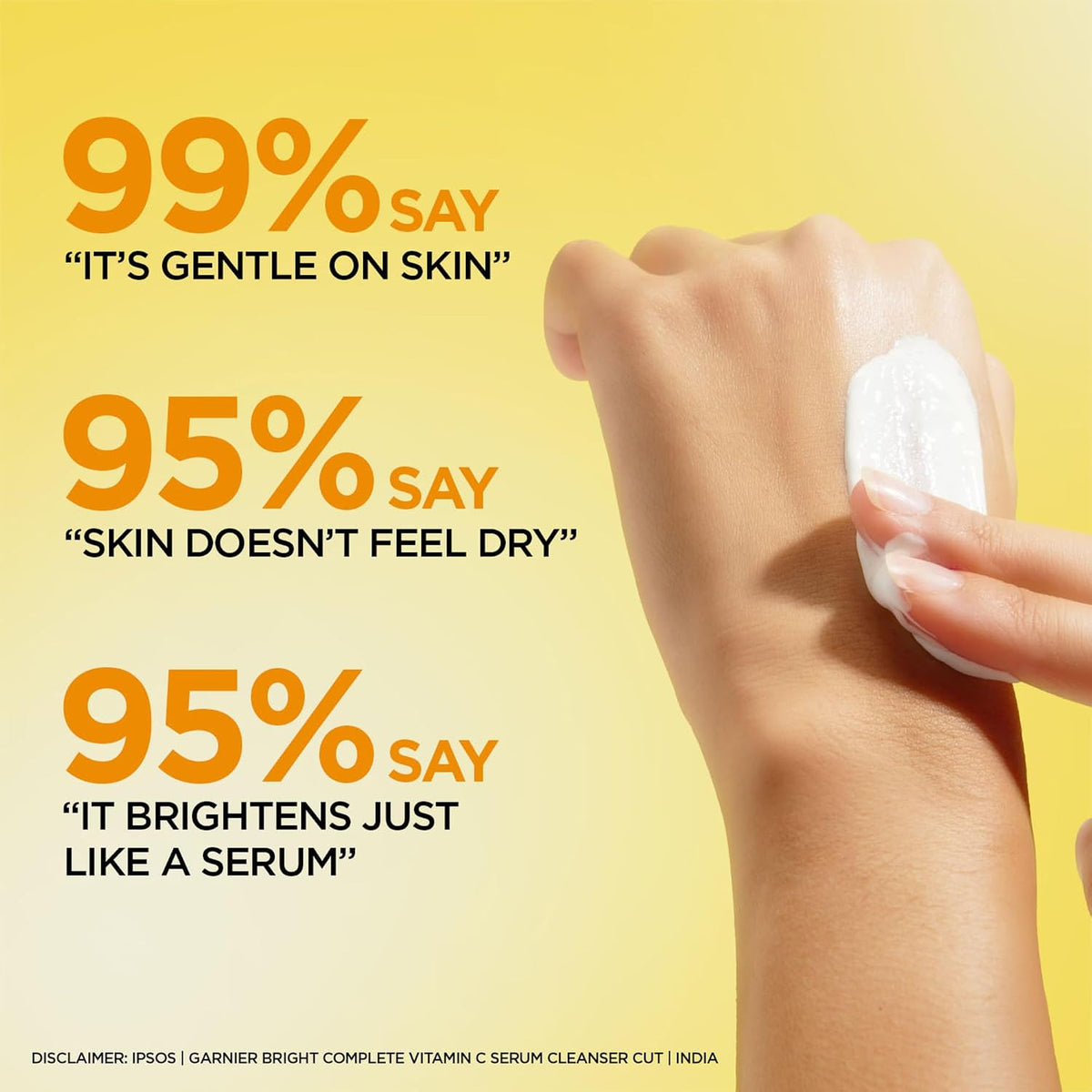 Garnier 2-in-1 Vitamin C Serum Facewash |Cleanse, Brighten & Hydrate, 100g 100gm