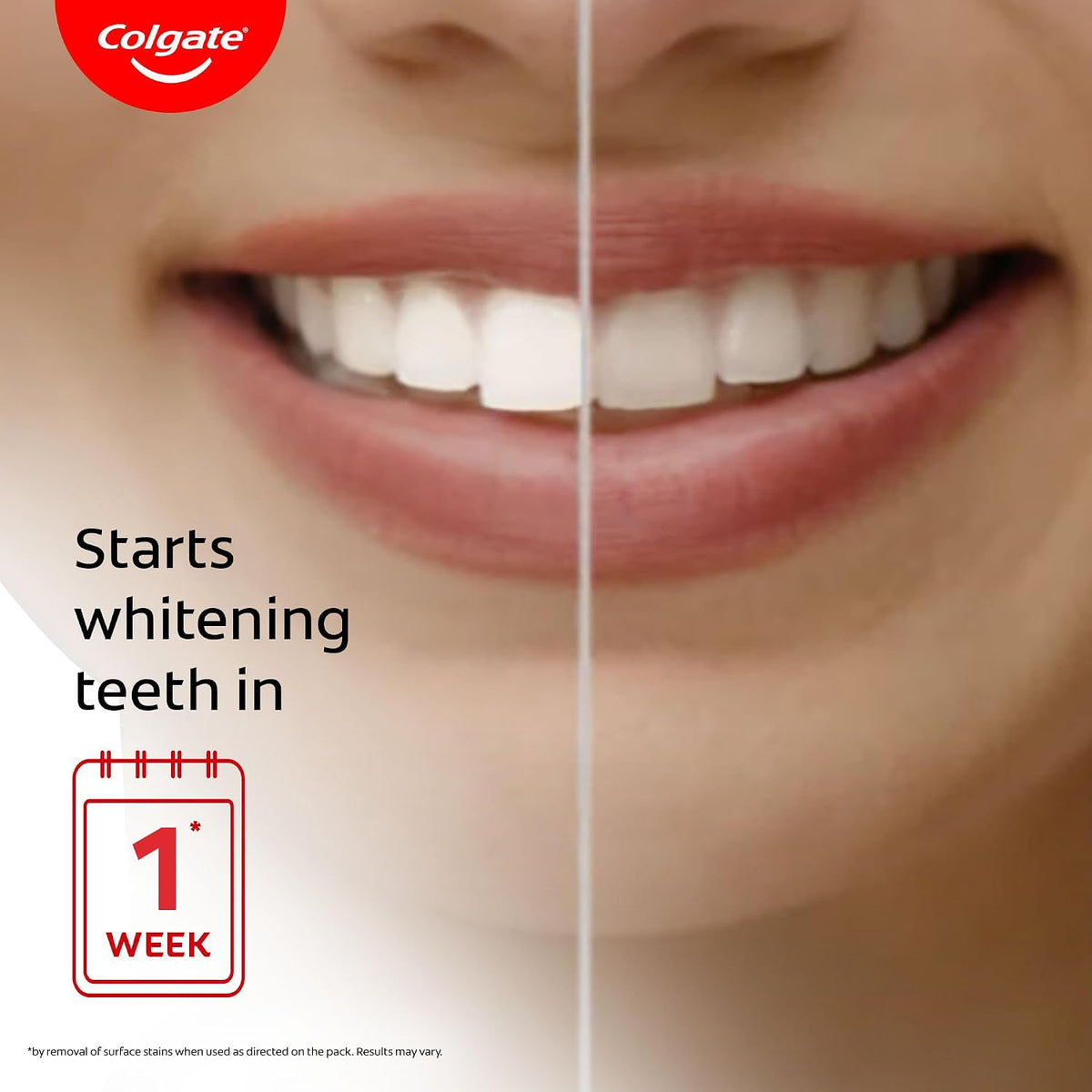 Colgate Visible White Teeth Whitening Toothpaste, Protects Enamel, Removes Stains, With Whitening Accelerators, 480g, 120g X 4 100 g (Pack of 4)