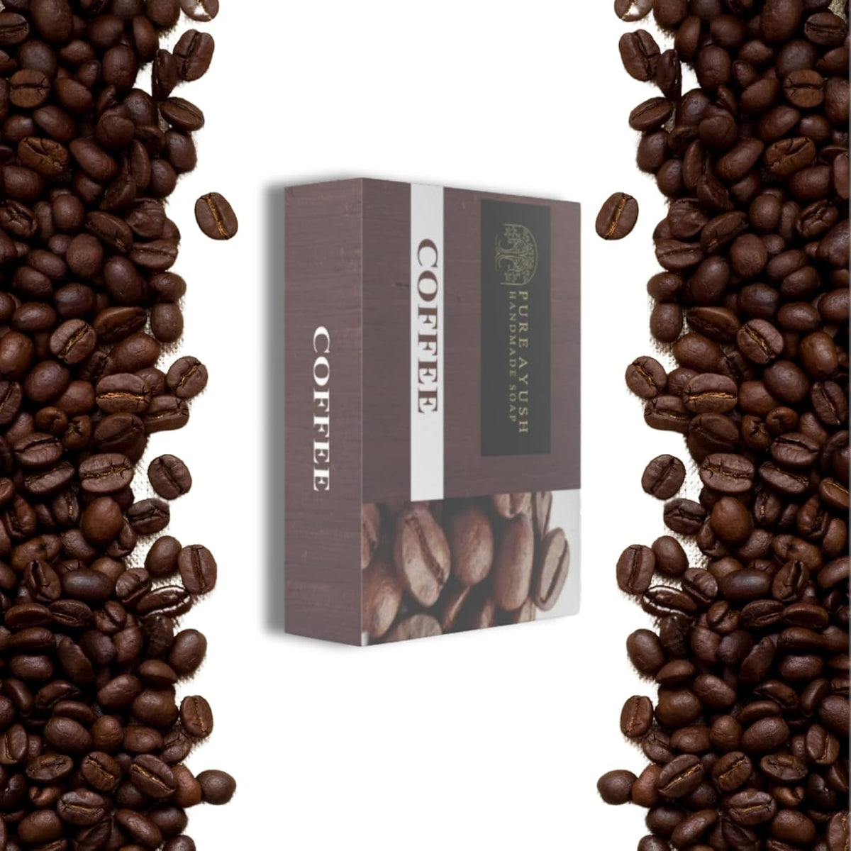 Handmade Coffee Soap – Exfoliating, De-Tan & Energizing Skin Cleanser Skin Brightening Care For Men And Women (Pack of 3)