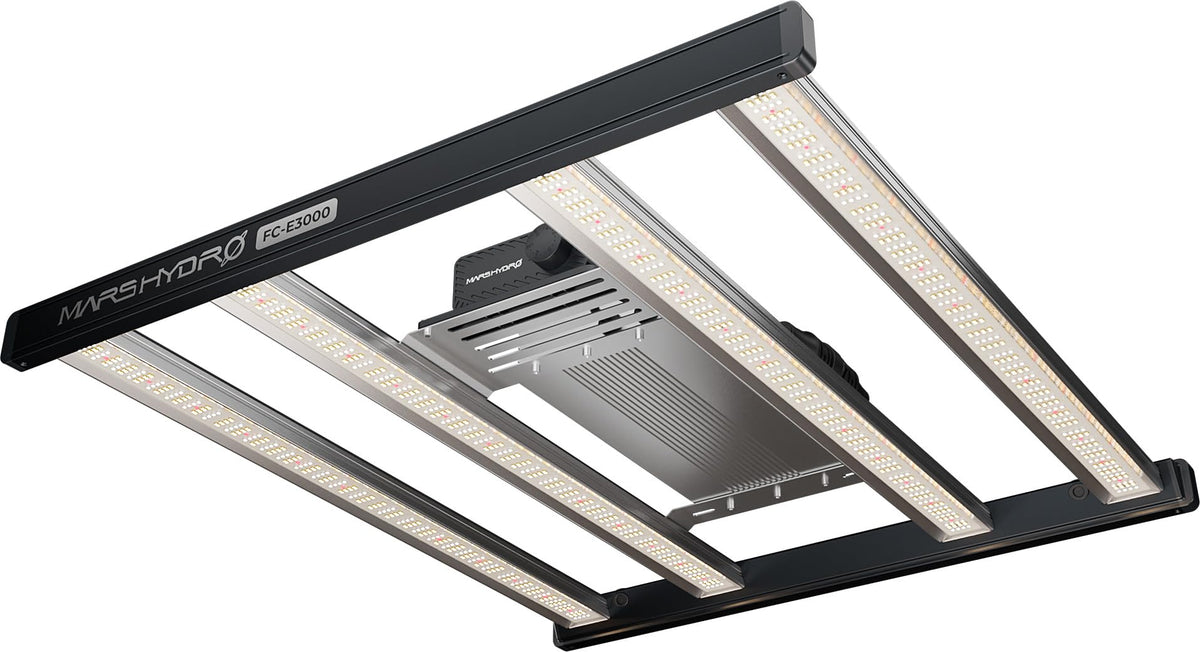 MARS HYDRO FC-E3000 300Watt LED Grow Light 3X3ft Full Spectrum Grow Light Bar with 1184pcs Diodes, Dimmable & Detachable Grow Lampe for Veg Bloom Flower, Achiev