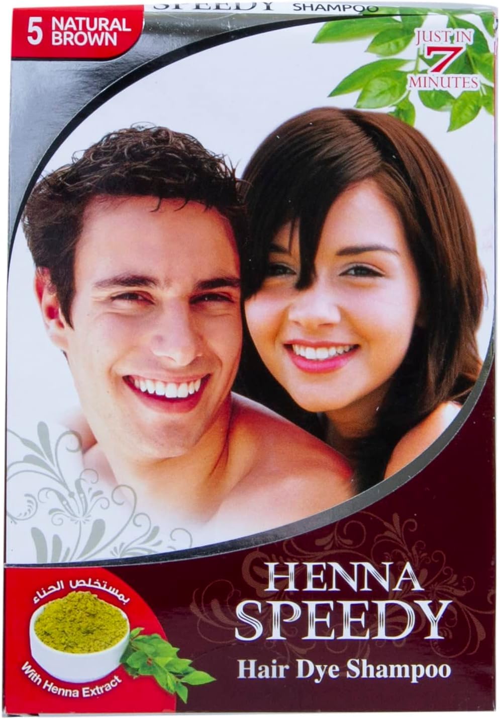 Henna Speedy Hair Shampoo 5 Natural Brown 1pcs