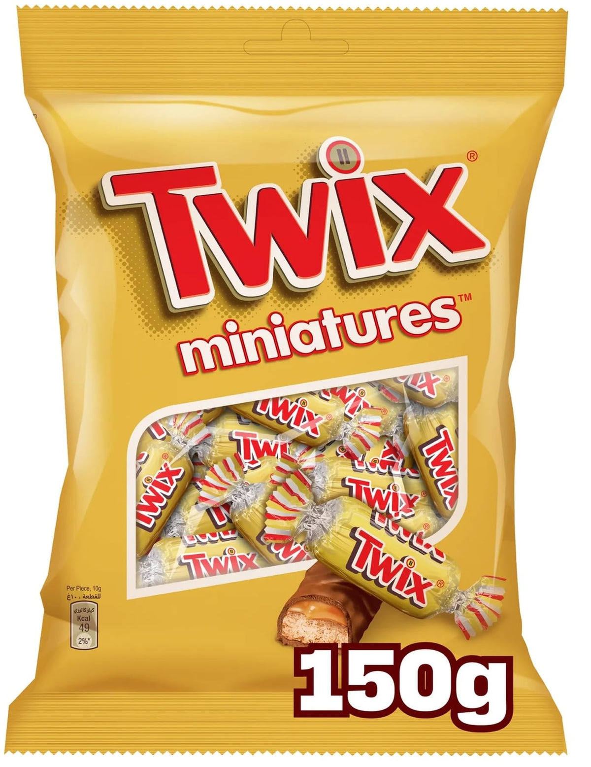 Twix Miniatures Caramel Chocolate Biscuit Bars, 150g, (Product Of USA) From DECADENT FOODS