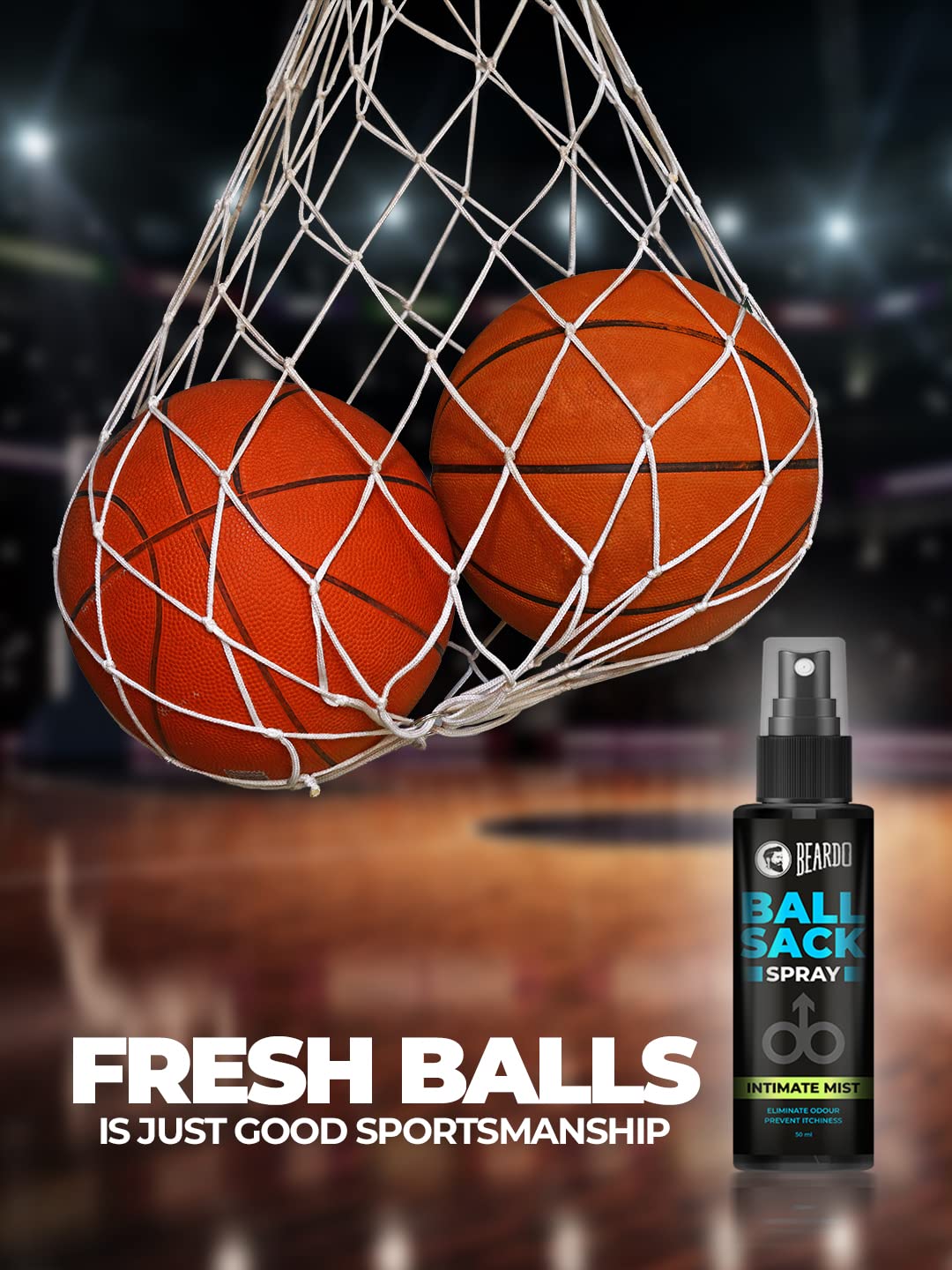 Beardo Ball Sack Spray For Men, 50ml | Intimate Care Spray for Fresh, Clean and Dry Balls | Intimate Hygiene Body Spray for Men; Prevents Odor, itch | Strictly