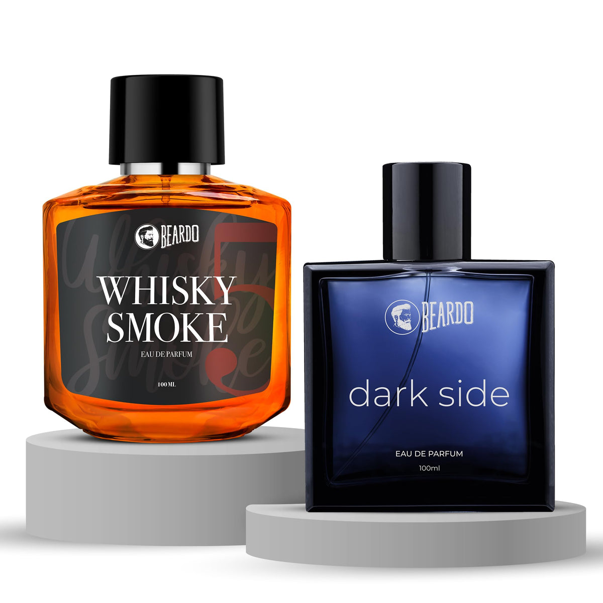 BEARDO Dark Side And Whisky Smoke Perfume for Man, 100ml X 2| Eau De Parfum | Premium, Strong & Long Lasting Fresh Scent Fragrance For |Premium Perfume for Men