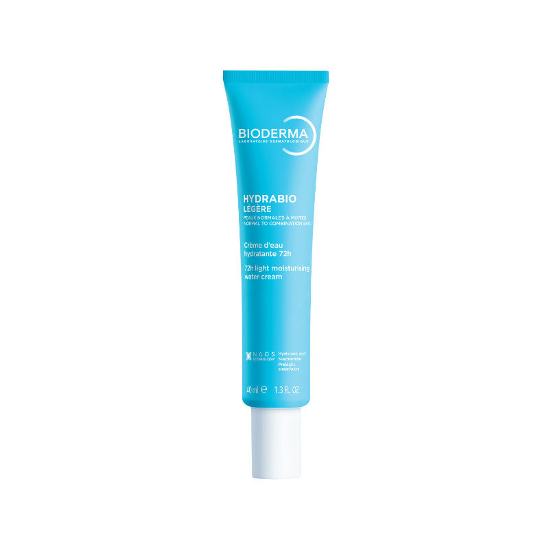 Bioderma Hydrabio Légère 72H Light Moisturising Water Cream Hyaluronic Acid + Niacinamide Day Cream (40ml)