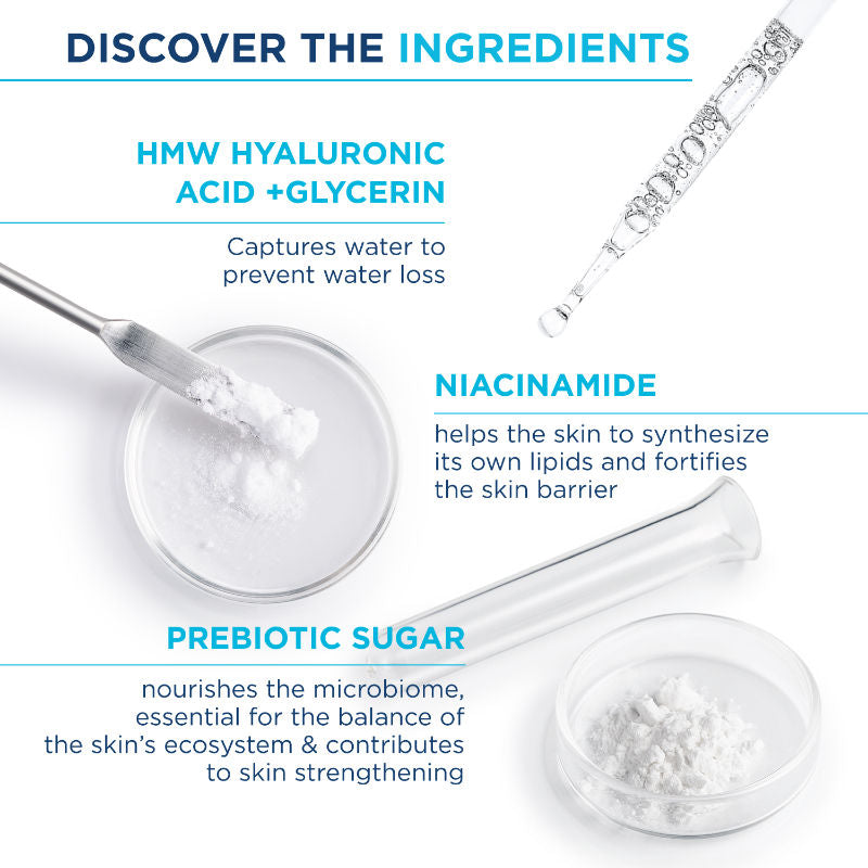 Bioderma Hydrabio Légère 72H Light Moisturising Water Cream Hyaluronic Acid + Niacinamide Day Cream (40ml)