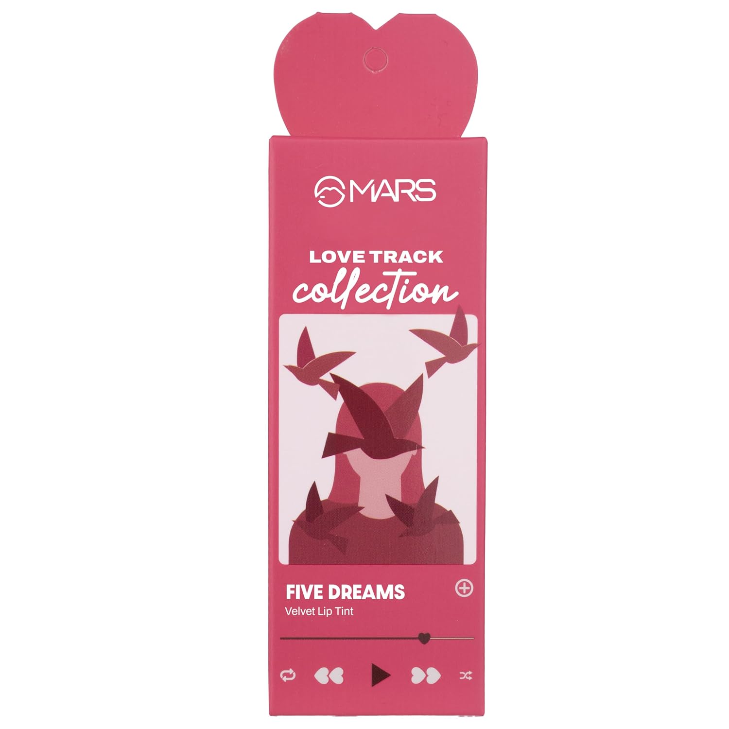 MARS Love Track Velvet Lip Tint (2.8ml) (FIVE DREAMS) | Velvet Matte Finish | Non-Sticky & Lightweight | Highly Pigmented | Comfortable Wear