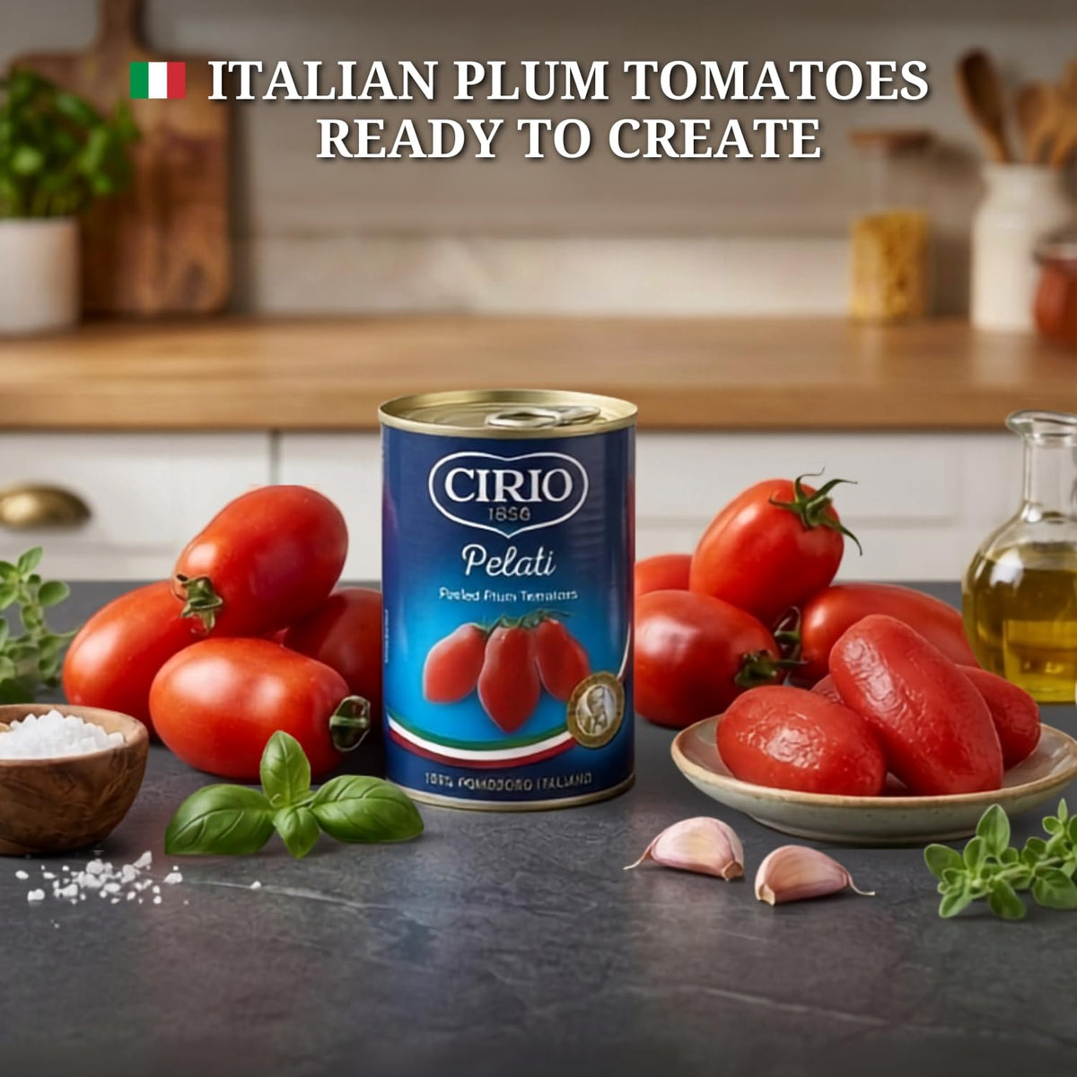 Cirio 400g Peeled Plum Tomatoes – Perfect for Sauces and Soups