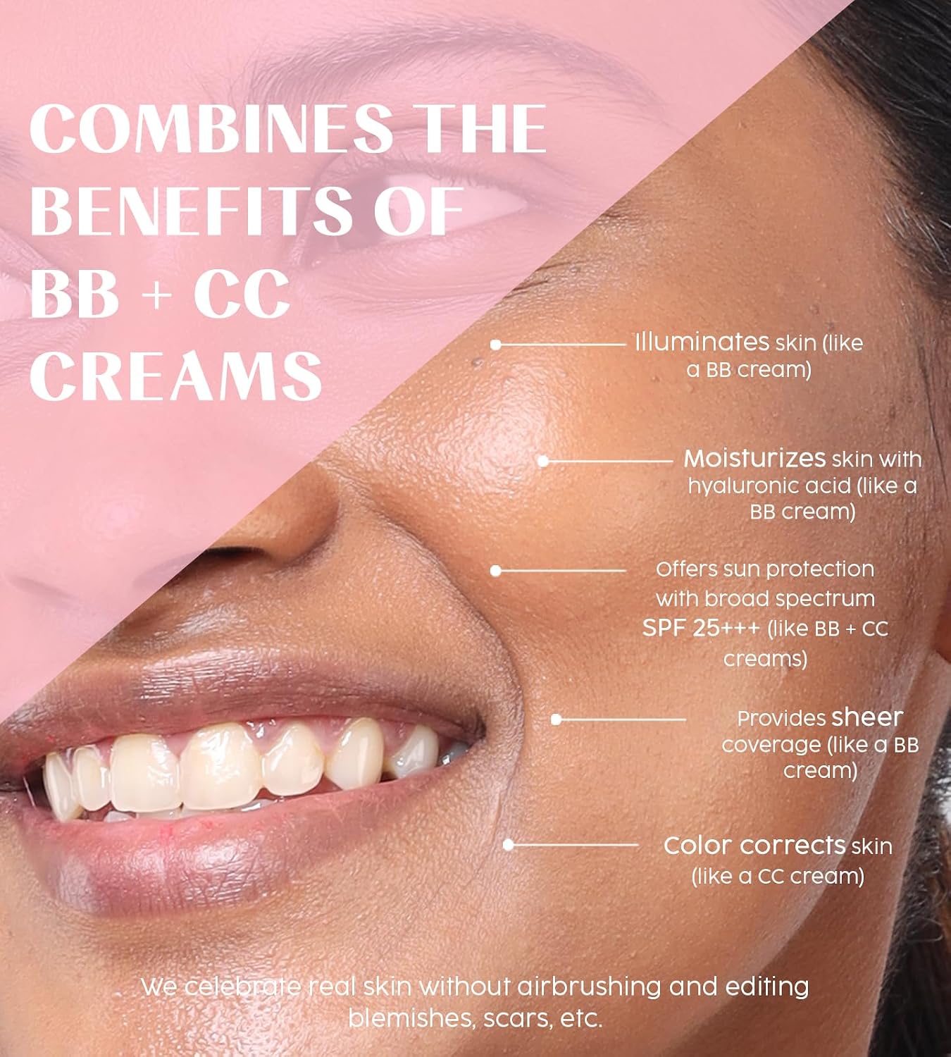 House Of Makeup Face Tint with Hyaluronic Acid, Niacinamide | B B Cream for Women, Men, All | Makeup for Women | CC Cream For Oily Skin | 35 ml (M10-Medium Skin Tone)