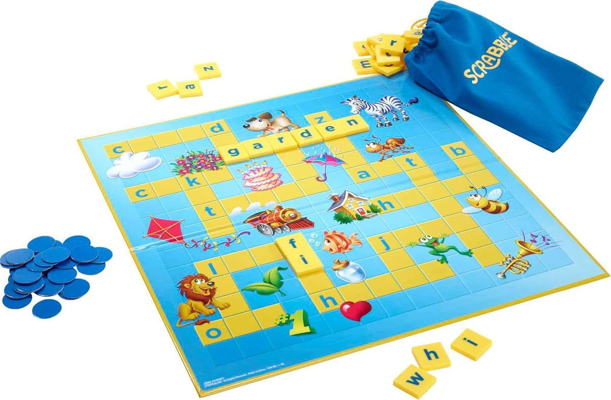 Mattel Games Kid Scrabble Junior Crossword Board Game