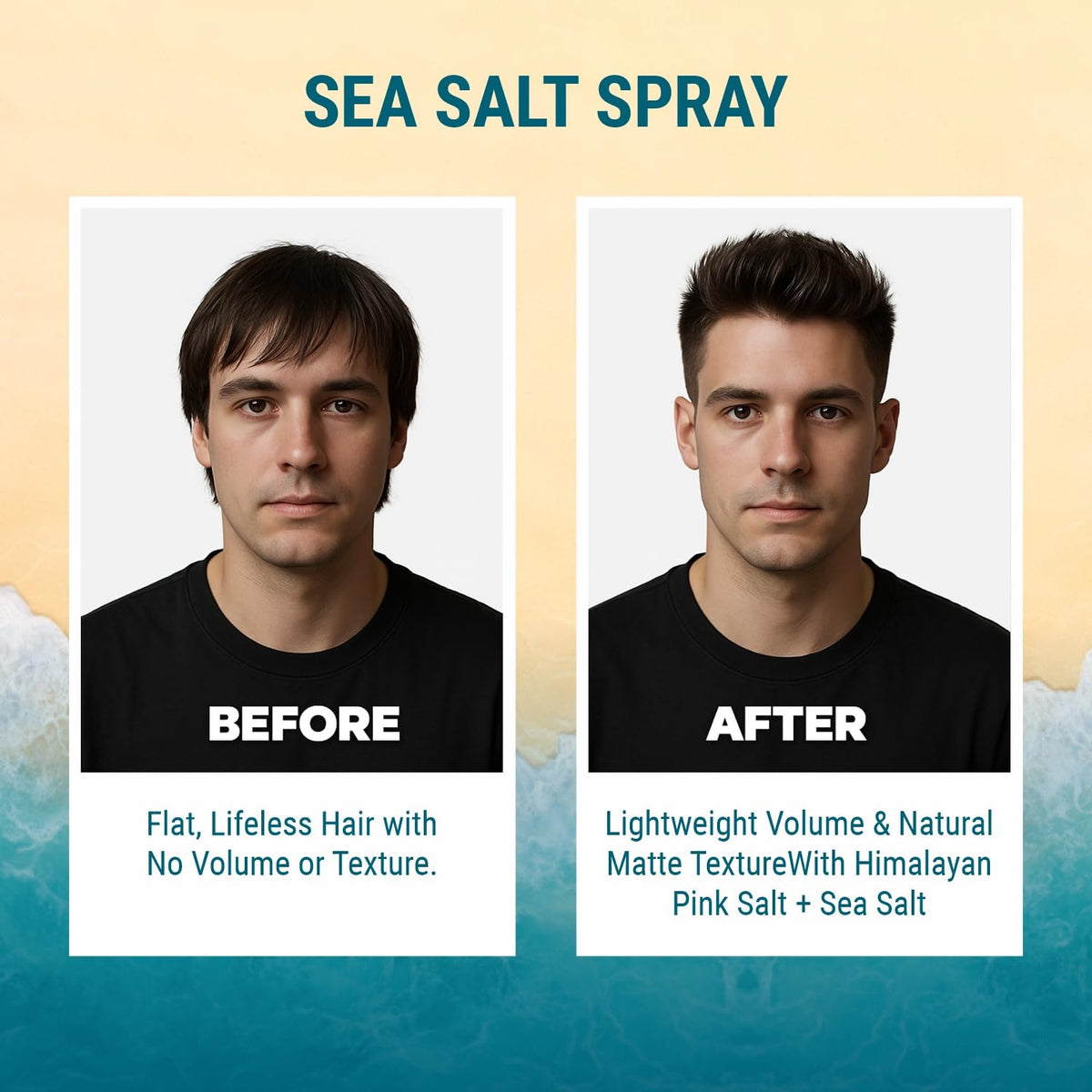 Twasa Sea Salt Hair Texture Spray 100ml with Biotin & Niacinamide | Hair Styling Spray For Instant Texture, Light Hold & Matte Finish | Hair Volumizing & Textur
