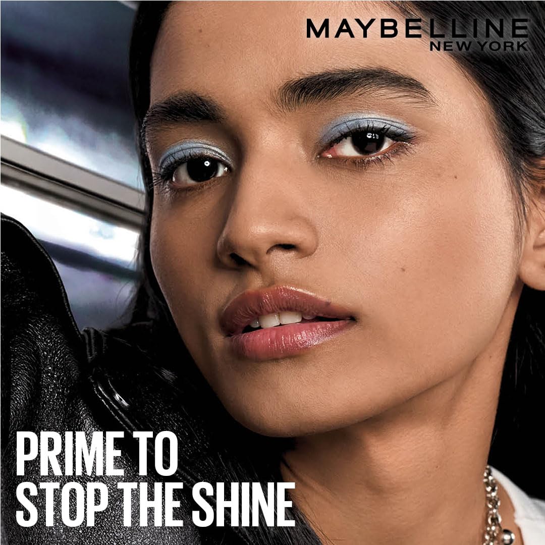 Maybelline New York Shine Stopper Primer | 3-in-1 Serum Primer for Oily Skin to Prime, Mattify, Hydrate with LHA & Salicylic Acid, 25ml