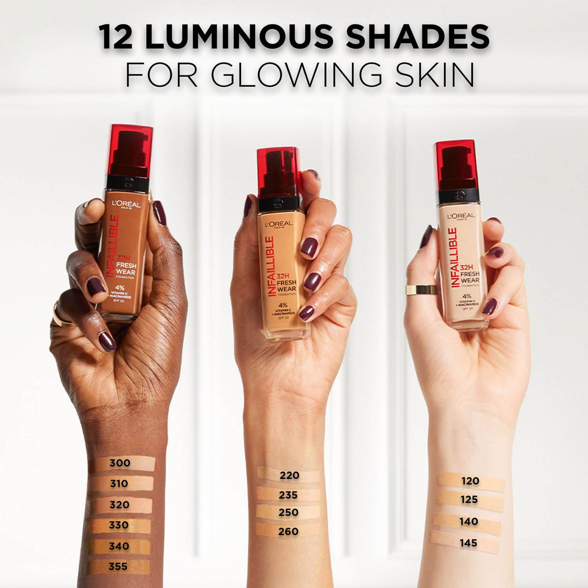 L'Oreal Paris Infallible 32H Fresh Wear Liquid Fdt, 310 Beige 30 ml (Pack of 1)