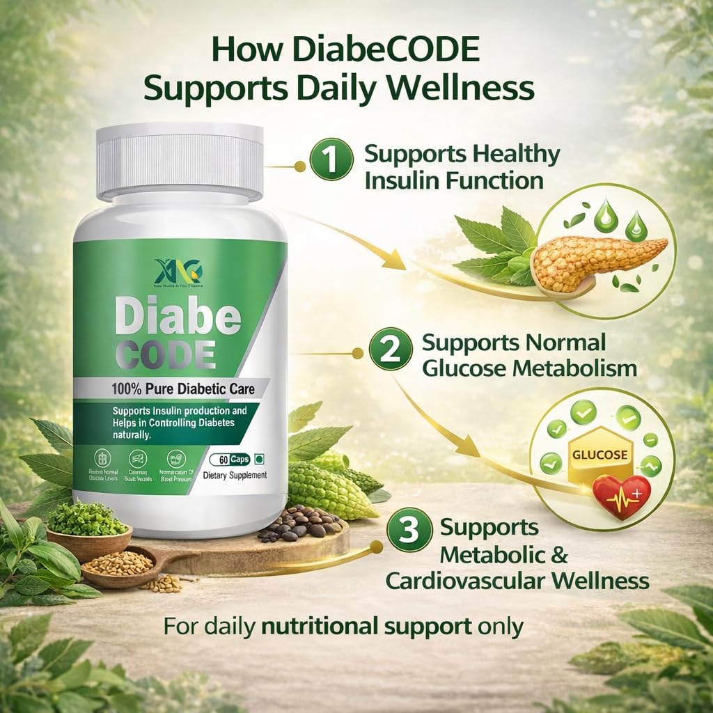 ANC DiabeCode 750mg (60 Capsules) Support Endocrine Health & Diabetes Control Insulin Resistance | Supports Healthy Energy | Normalize Blood Sugar (DiabeCode)