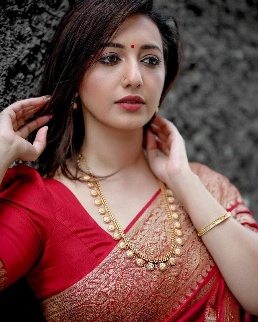 Yashika Fancy Banarasi Kanjivaram Women's Silk Saree with Blouse || AZ-YS-OG-ASHOKA-P, Red, One Size, Red, One size