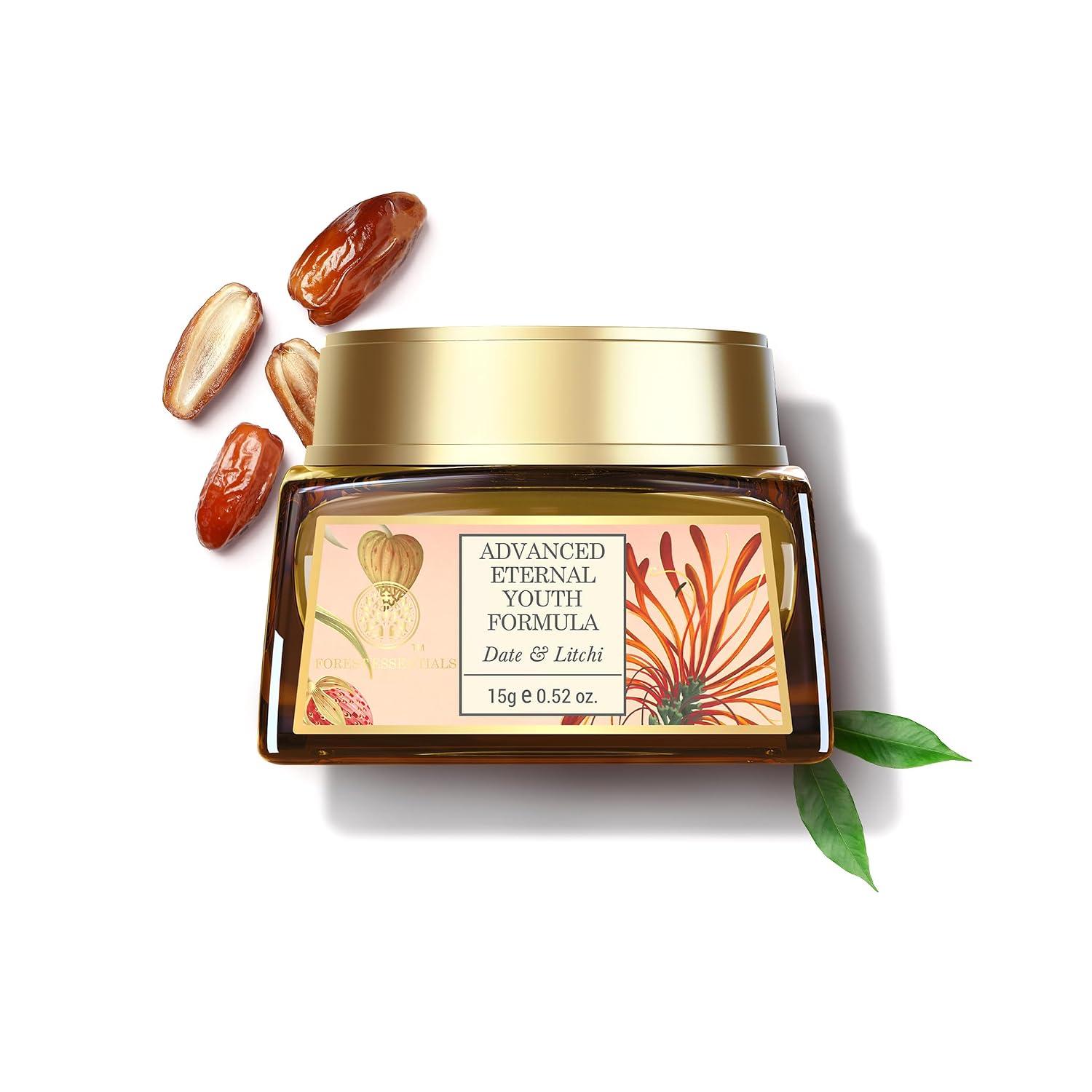 Forest Essentials Night Cream with Date & Litchi | Anti Ageing Face Moisturiser for Normal to Dry Skin | Ayurvedic Cream to Firm & Tone