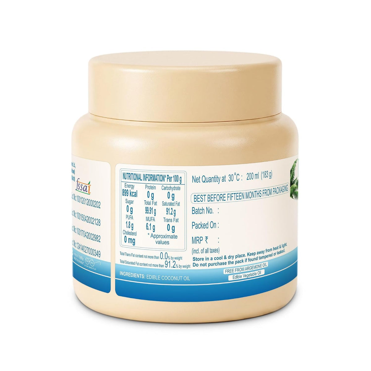 Patanjali Coconut Oil Jar - 200ml