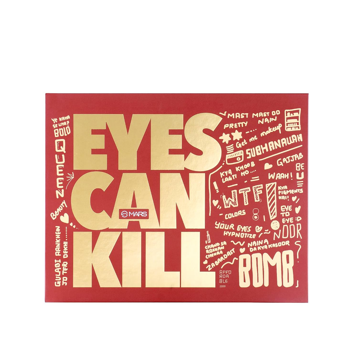 MARS Eyes Can Kill Eyeshadow Palette with 63 Bright Colors | Matte & Shimmer Finish,Highly Pigmented, Blendable and Buildable with Minimal Fallout (63.0 gm) (Multicolor)
