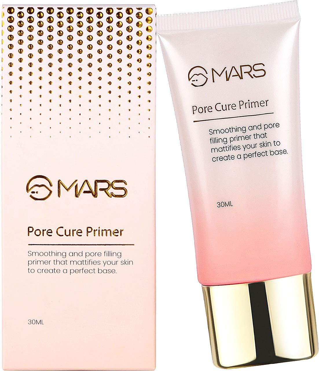 MARS Pore Cure Long Lasting Makeup Primer and Budge Proof Makeup Fixer Primer - 90 ml (Transparent)