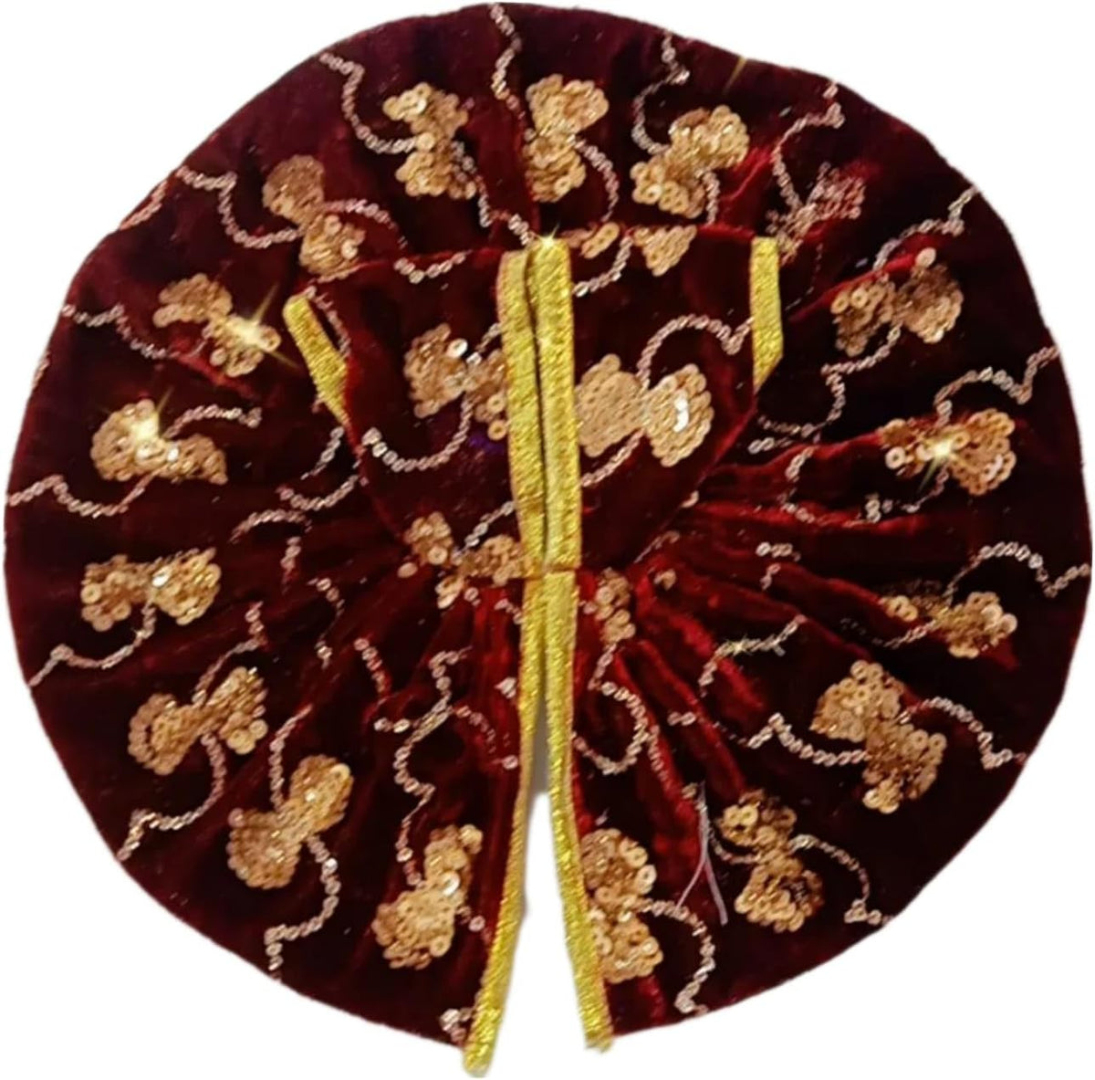 Laddu Gopal Dress l Ladoo Gopal Dress l Kanha Ji Dress (Set of 6 Poshak) Size 0 1 2 3 4 5 6 (Winter Velvet, Size 5) Winter Velvet Size 5