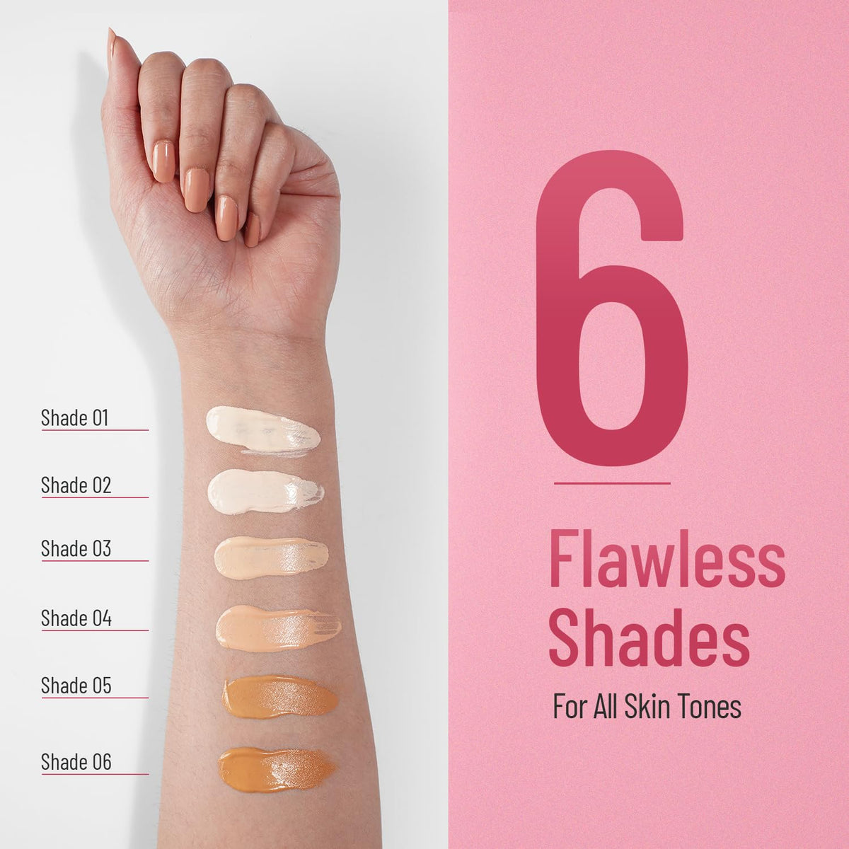 Swiss Beauty Matte Shiny Pearl Water Drop Blemish Long Lasting Balm BB Lightweight, Liquid Foundation, Face Makeup, Shade-03, 40ml Shade-03 40 ml (Pack of 1)