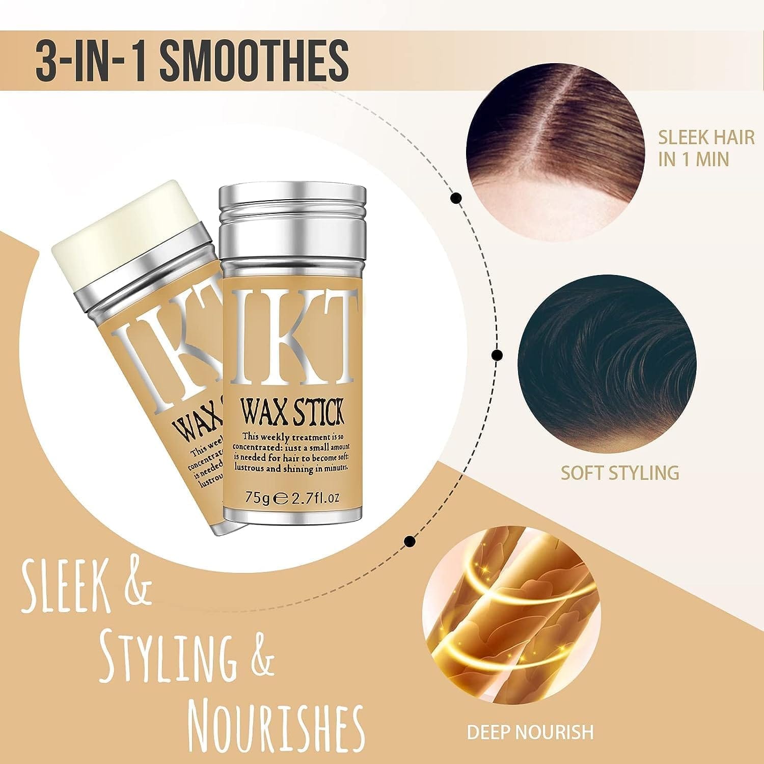 IKT - Hair Wax Stick (Floral) (75g)