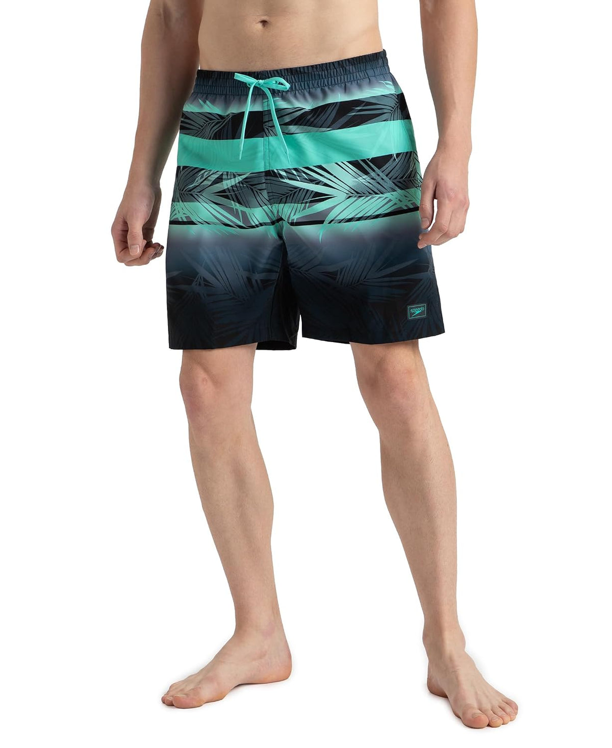 Speedo Men's 4 Way Flex Essential Printed Watershorts with Side Pockets | Water Repellent | Internal Drawcord | Wide Waistband Swimming Trunks Antracite & Arcti