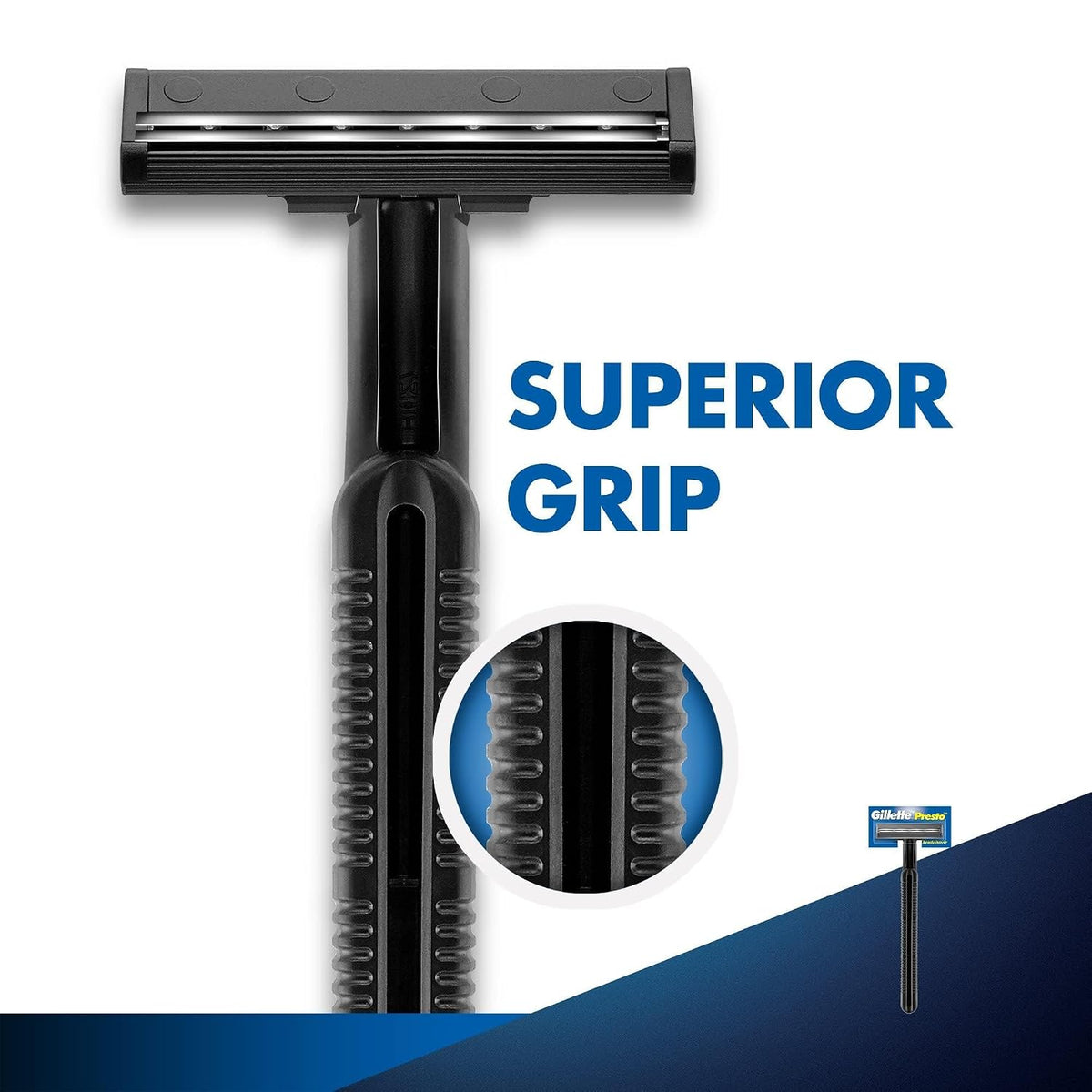 Gillette Presto (Buy 3, Get 1 Free) Black 4 count (Pack of 1)