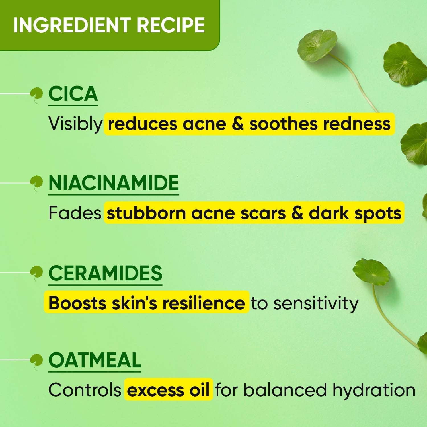 DOT & KEY - Cica + Niacinamide Oil-Free Face Moisturizer Jar (60ML)