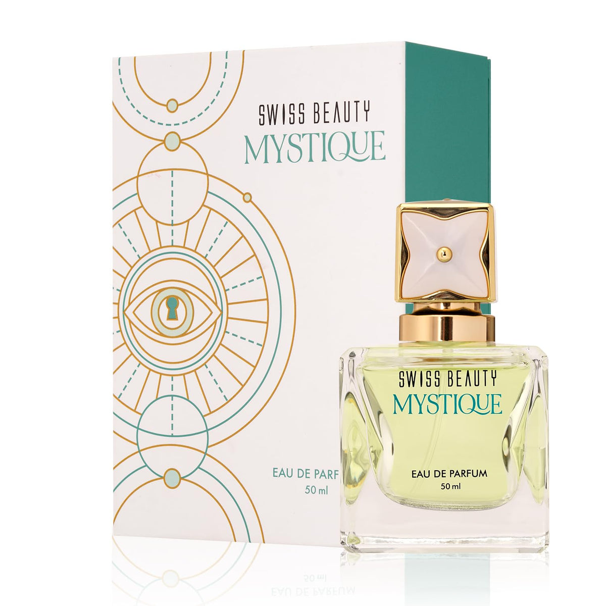 Swiss Beauty Mystique EDP | Long-Lasting | Ideal For Gifting | Everyday Wear | Top Note: Pink Pepper | Middle Notes: Rose & Raspberry Flowers | Base Note: Amber