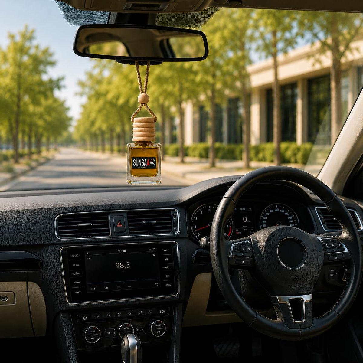Premium Car Hanging Perfume Diffuser Combo Pack of 2 | Oudh Sultan & Musk Monarch Fragrance | Luxury Car Air Freshener for Car, SUV, Office & Home | Hanging Car