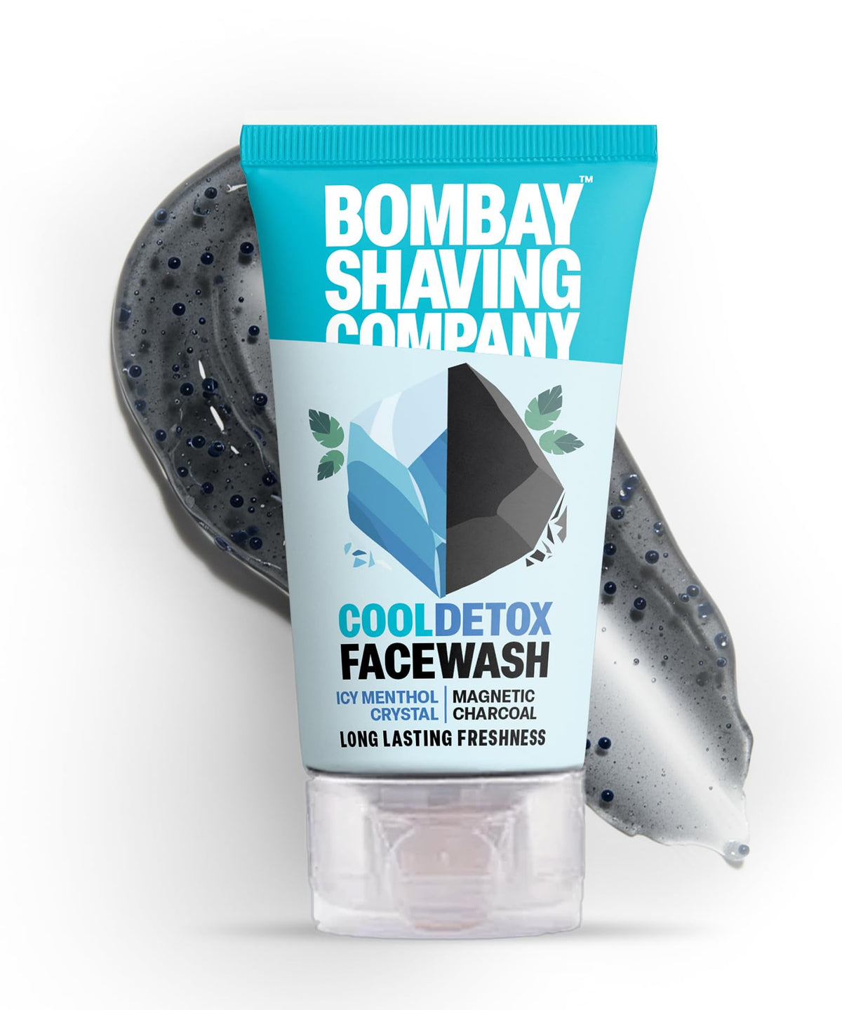 Bombay Shaving Company CoolDetox Charcoal Face Wash, Fights Pollution And Acne, Oil Control For Men & Women - 150 Gm | Deep Cleansing & Oil Control Face Wash |
