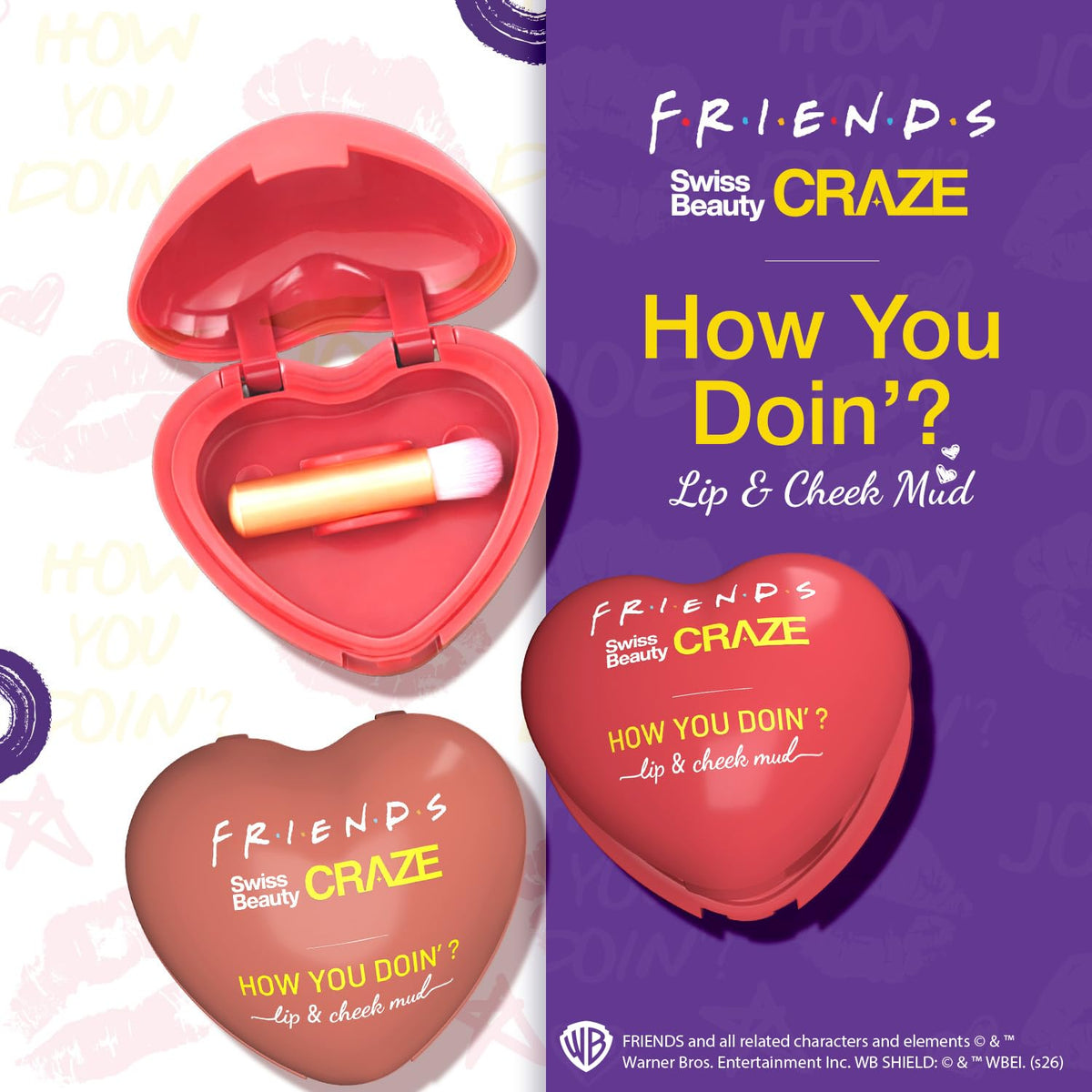 Swiss Beauty Craze How You Doin’? Lip & Cheek Mud | 2-in-1 Lip & Cheek Tint | Rich Pigment | Smooth Texture | Blendable | Infused with Glycerine | 5g, Shade- 3.