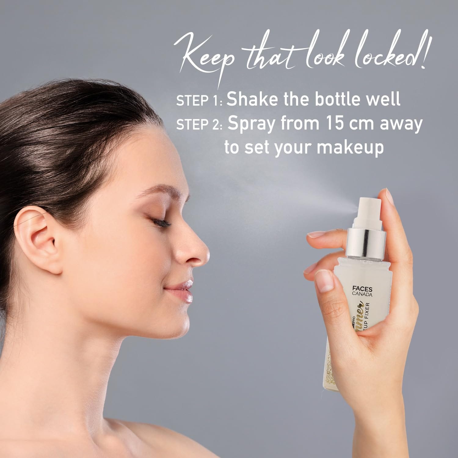 Faces - Ultime Pro Shimmer Makeup Fixer, Long Lasting Makeup Setting Spray (100ml)