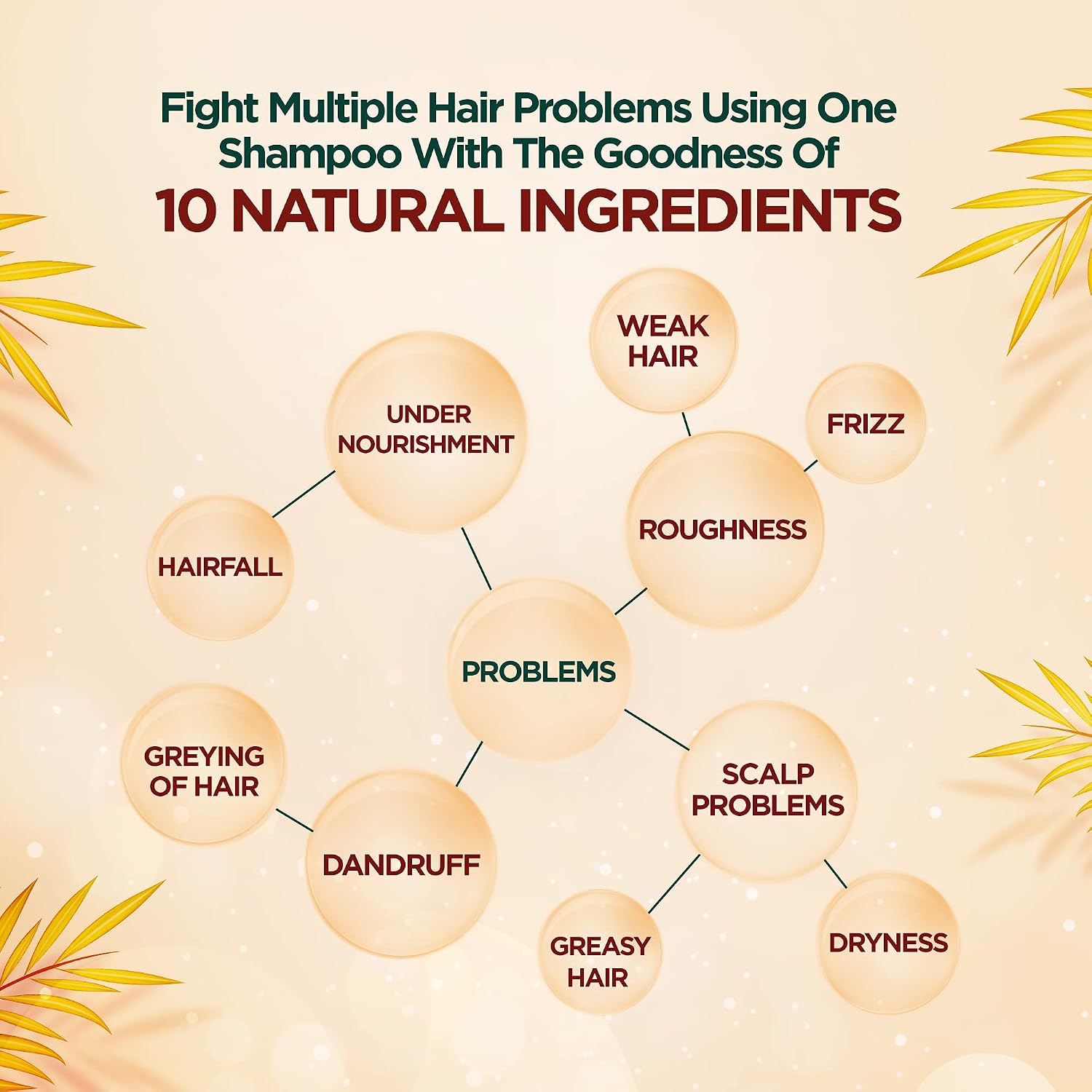 Dabur Vatika Ayurvedic Shampoo, 640ml Power Of Dus Poshan For 10 Hair Problems & Vatika Health Shampoo With Henna & Amla For Problem Free Hair, 640ml