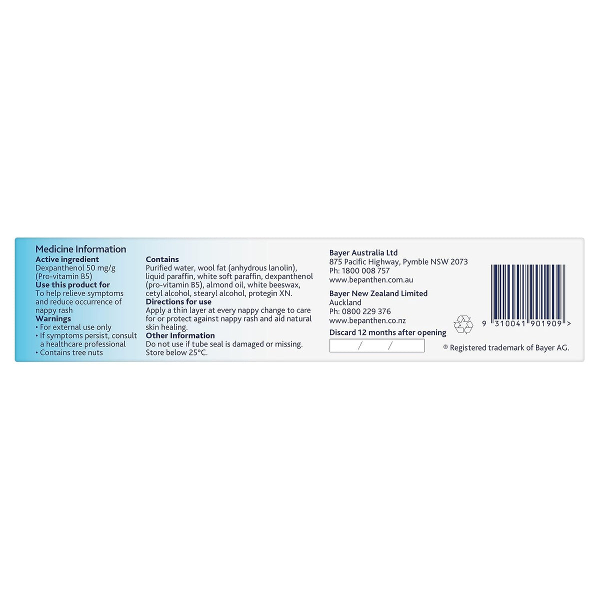 Bepanthen Nappy Care Ointment, 100 g