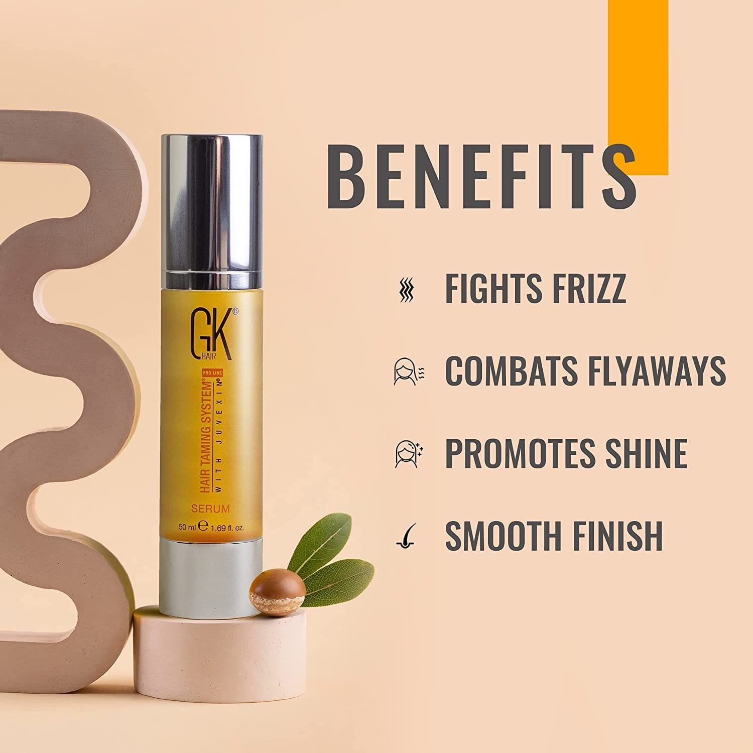 GK Hair - Oil Serum For Frizzy And Unmanageable (50mL)