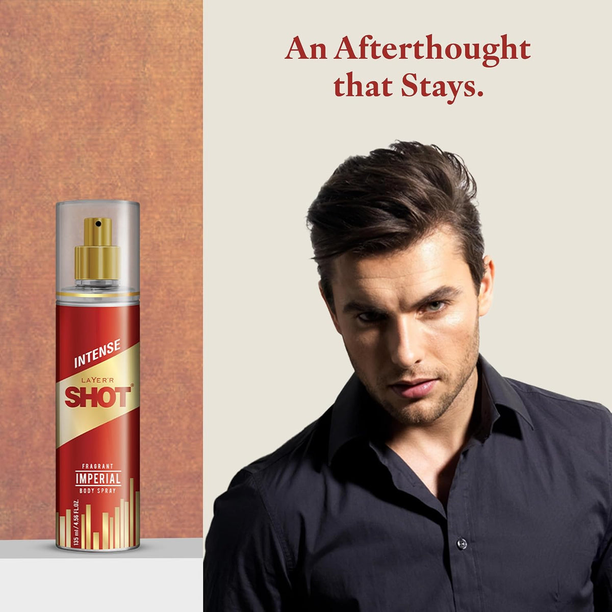Layer'r SHOT Gold Imperial Deodorant Body Spray for Men 135ml