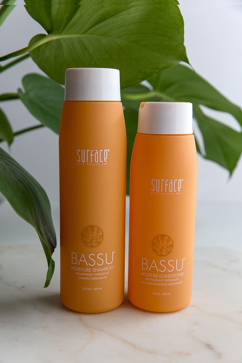 Surface Hair - Bassu Moisture Shampoo - Cleanses, Moisturizes, and Provides Sulfate Free Shine 10 Fl Oz