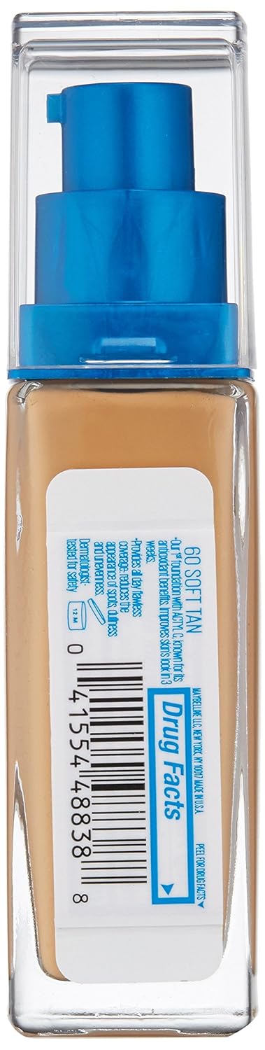 Maybelline Full Matte Finish Cream Super Stay Better Skin Foundation, Soft Tan, 1 fl. oz.